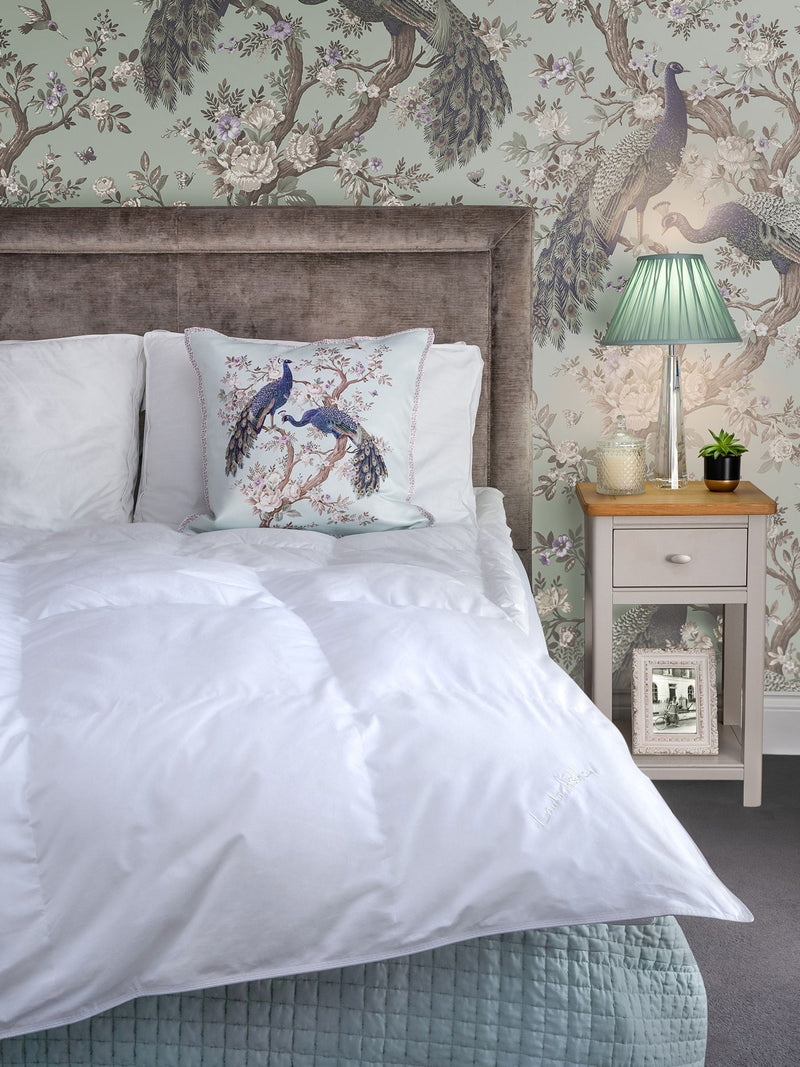 Laura Ashley white duvet 4.5 tog cotton percale - British product