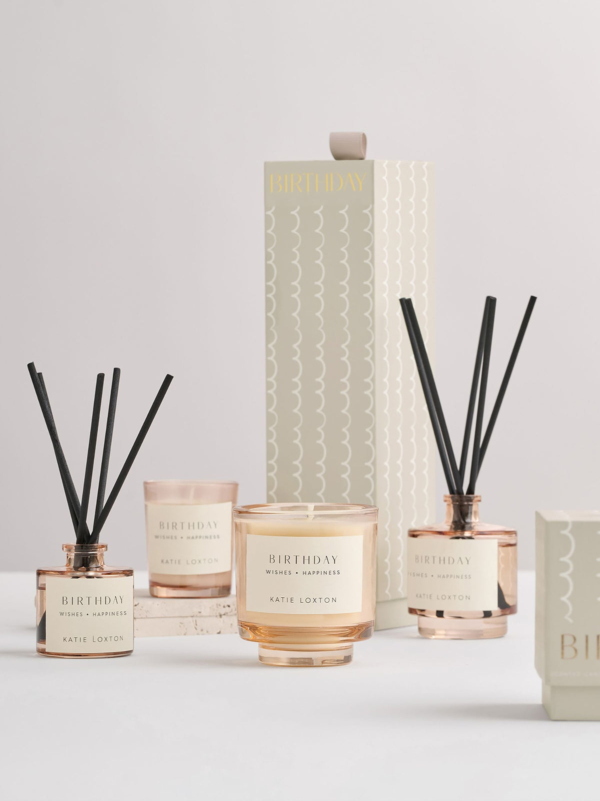 Katie Loxton mini home fragrance gift set rose and mandarin (British brand)