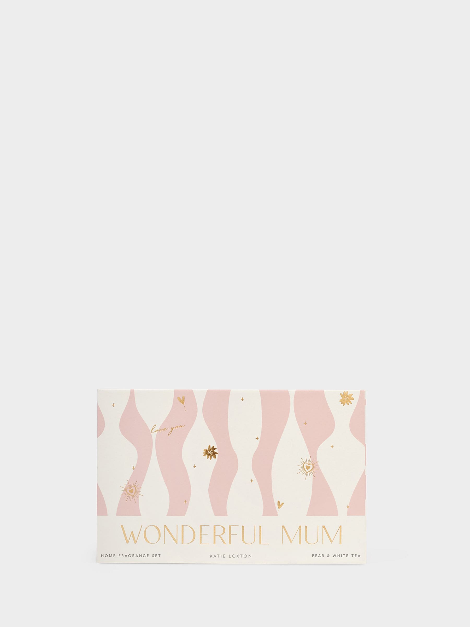 Katie Loxton English Pear and White Tea mini home fragrance gift set, imported from the UK