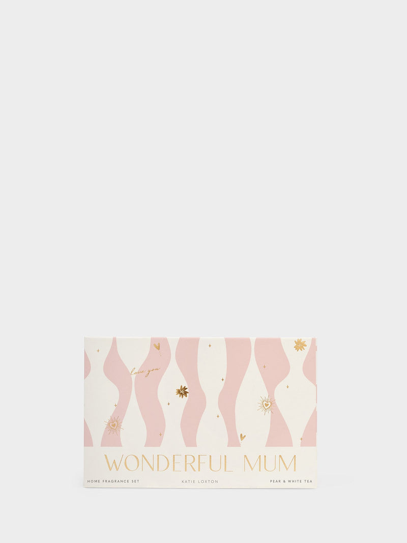 Katie Loxton English Pear and White Tea mini home fragrance gift set, imported from the UK