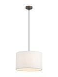 Searchlight Latte Aria pendant light 35cm plush shade (British brand)