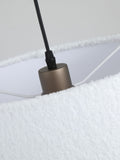 Searchlight Latte Aria pendant light 35cm plush shade (British brand)