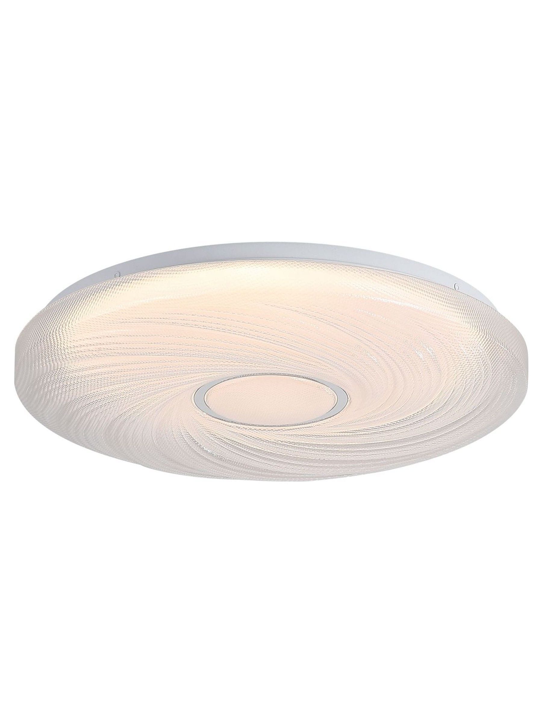 Searchlight White Manny flush ceiling light - British product