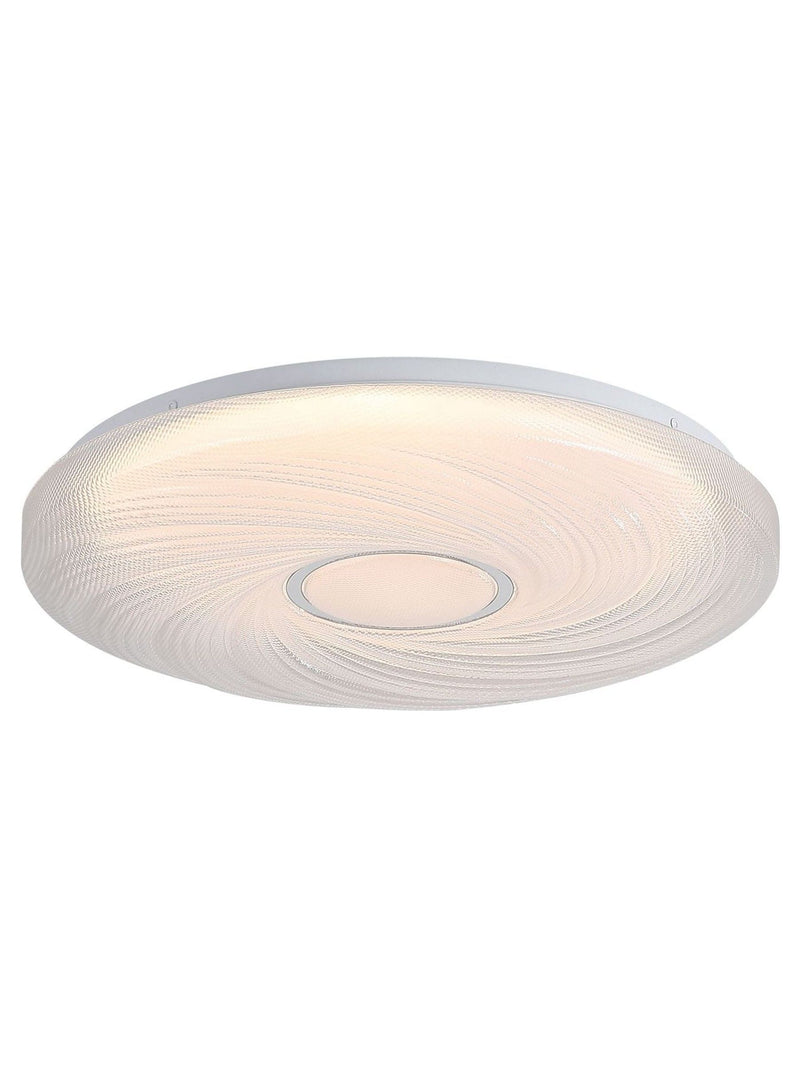 Searchlight White Manny flush ceiling light - British product