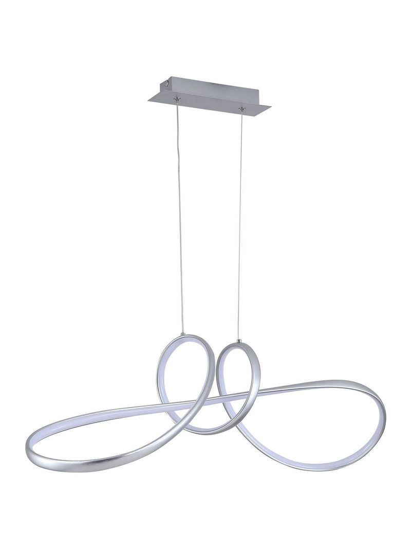 Searchlight Grey Lewis LED pendant light - British product