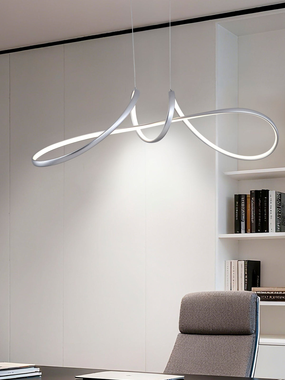 Searchlight Grey Lewis LED pendant light - British product