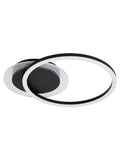 Searchlight Black Deni metal LED flush ceiling light (British brand)
