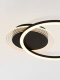 Searchlight Black Deni metal LED flush ceiling light (British brand)