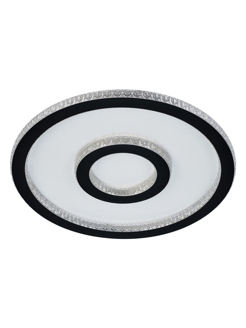 Searchlight LED flush ceiling light matt black, UK version