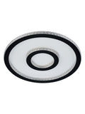 Searchlight LED flush ceiling light matt black, UK version