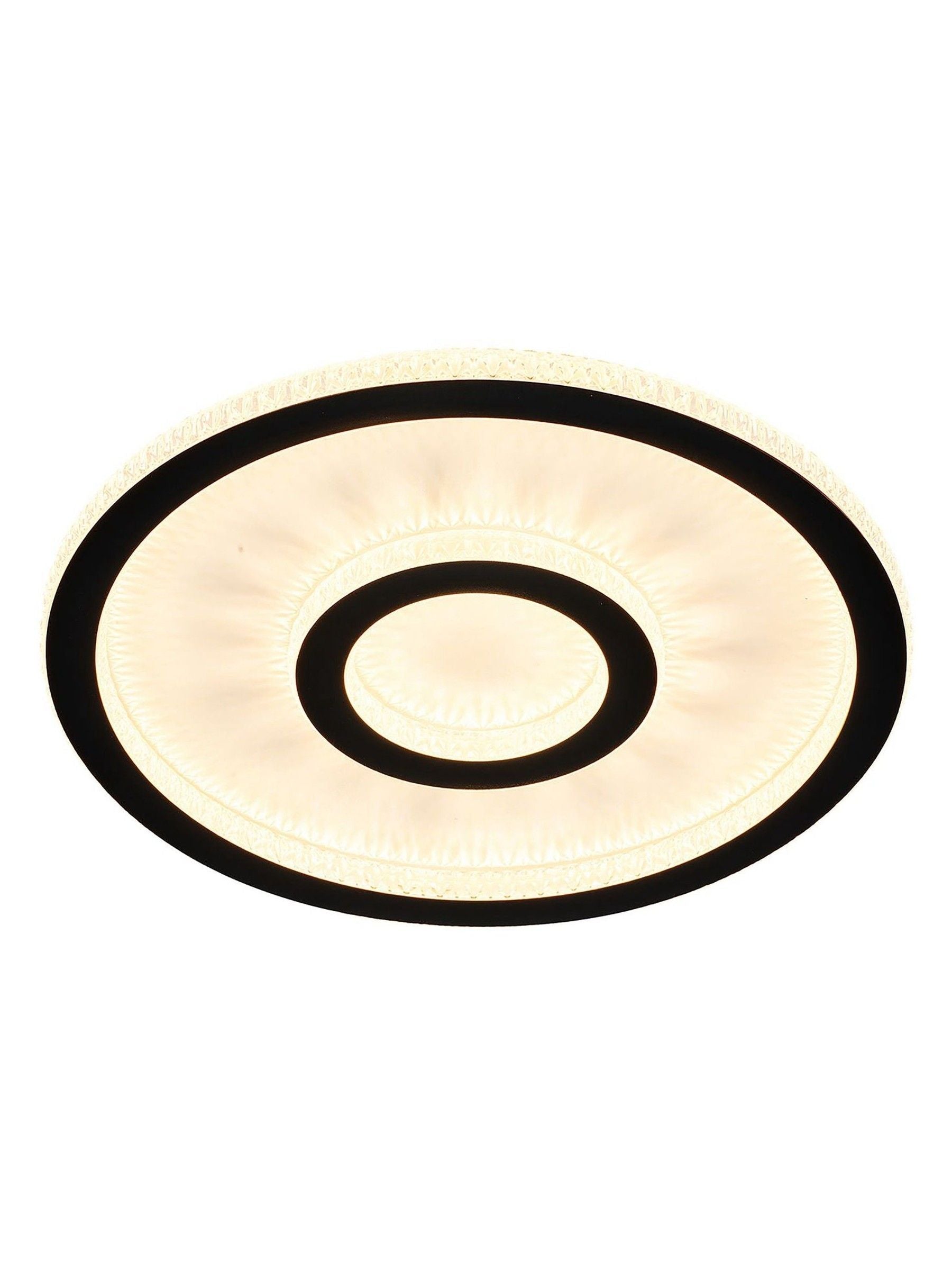 Searchlight LED flush ceiling light matt black, UK version