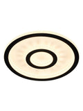 Searchlight LED flush ceiling light matt black, UK version