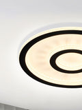 Searchlight LED flush ceiling light matt black, UK version