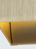 Searchlight gold square up down wall light 9.5cm, imported from the UK