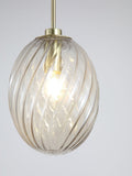 Searchlight satin brass champagne glass pendant light (British brand)