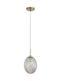 Searchlight satin brass champagne glass pendant light (British brand)