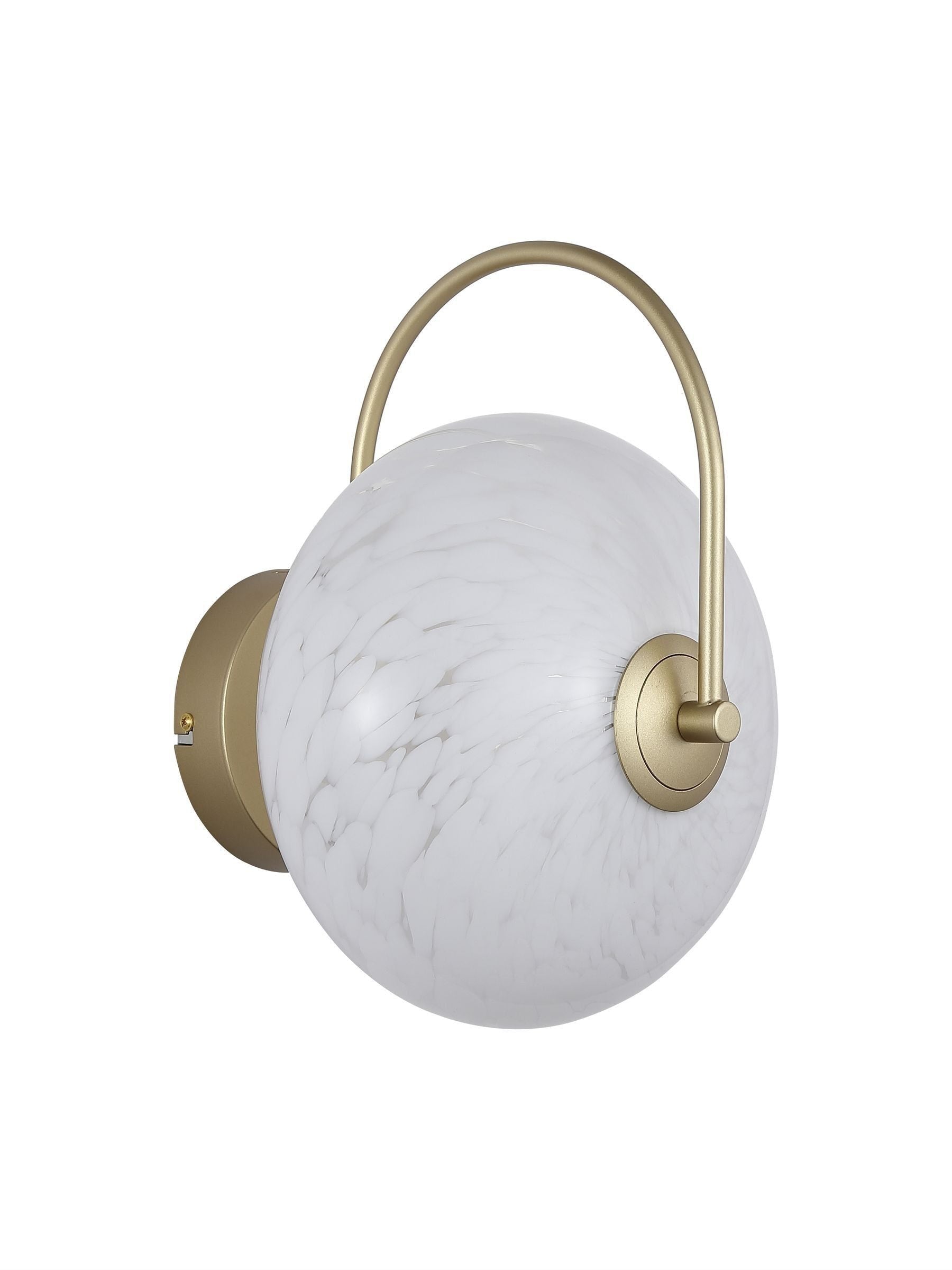 Searchlight Poppy LED wall light with confetti glass, 32cm (British brand)