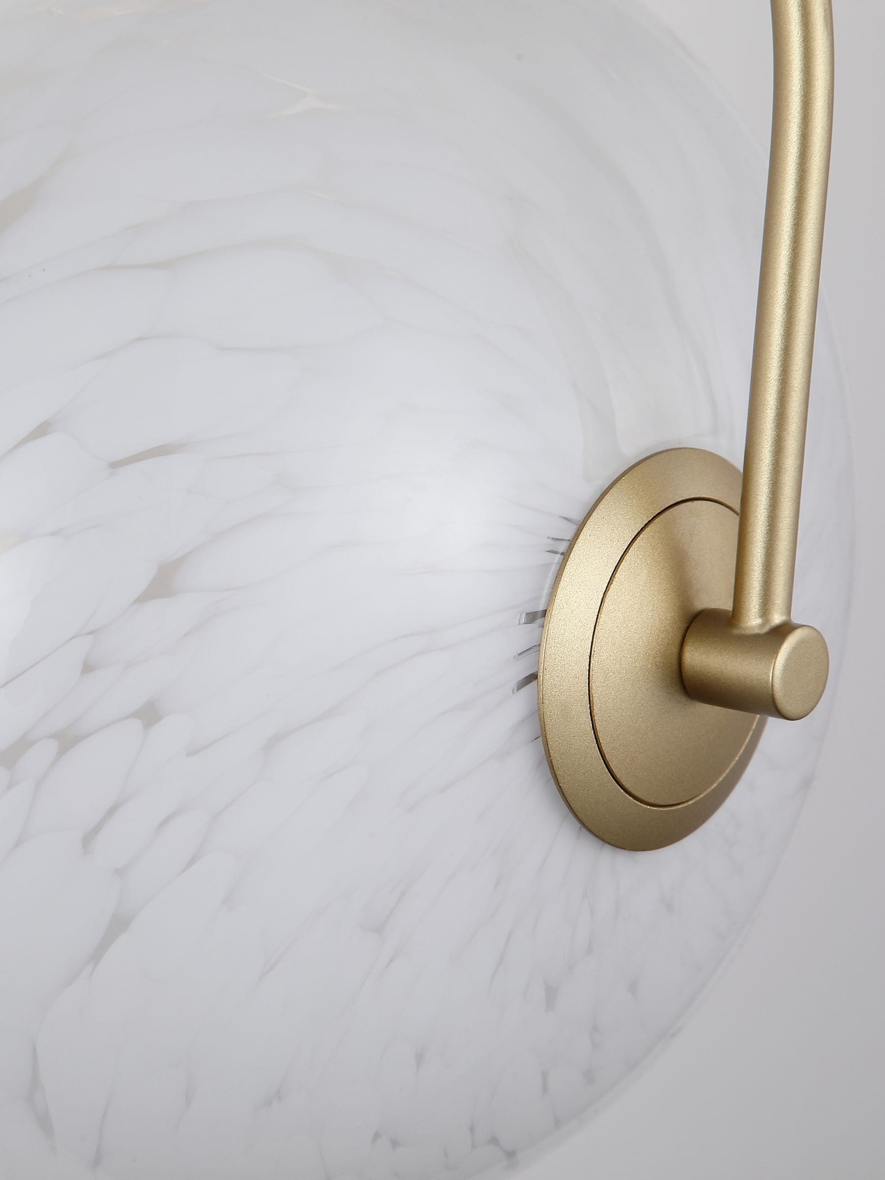 Searchlight Poppy LED wall light with confetti glass, 32cm (British brand)