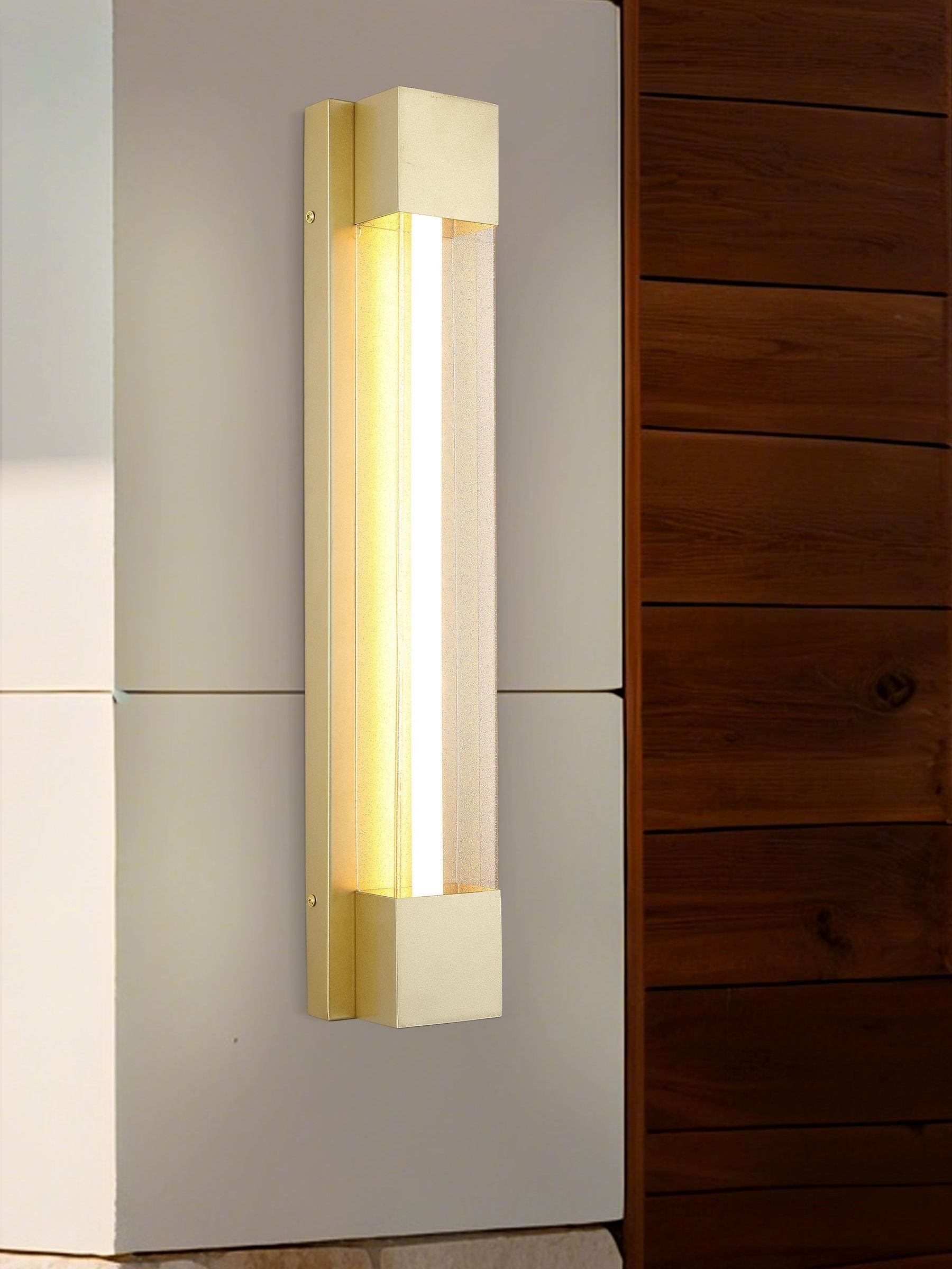Searchlight Gold Orly OD LED wall light 60cm, imported from the UK