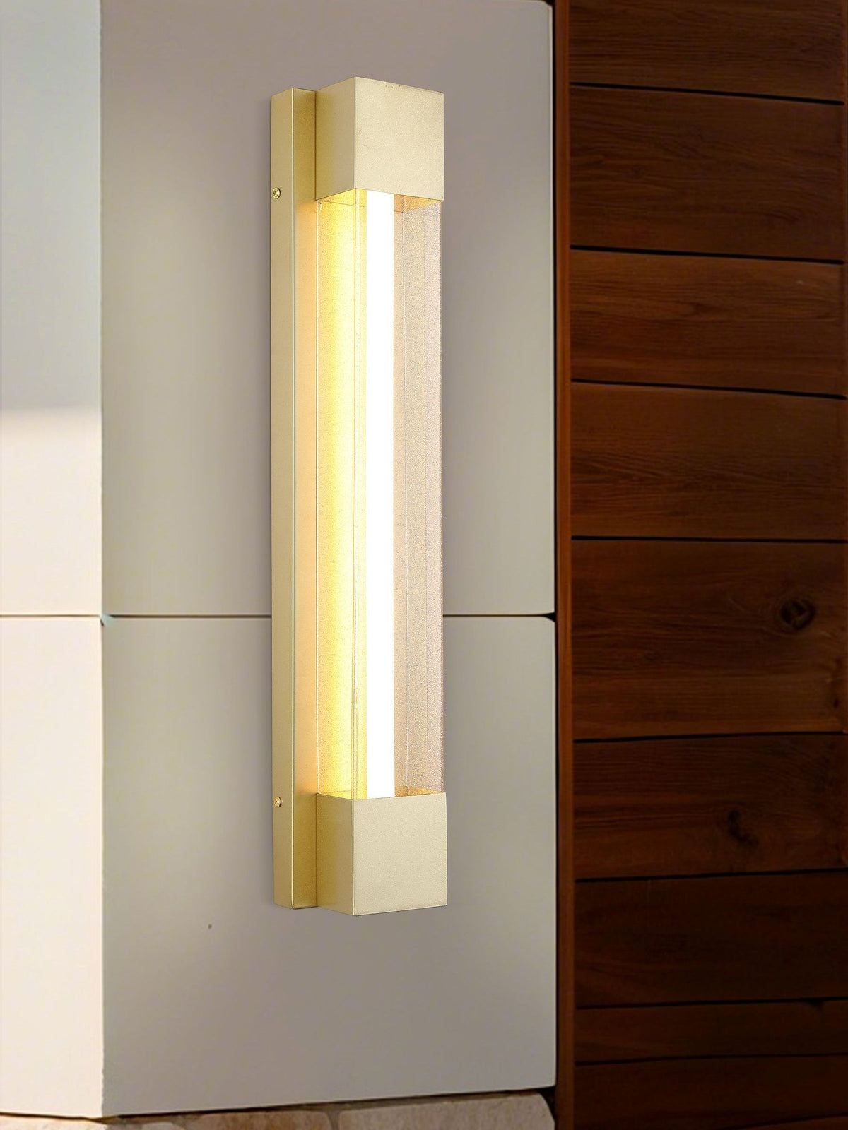 Searchlight Gold Orly OD LED wall light 60cm, imported from the UK