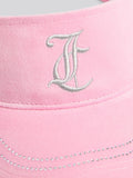 Juicy Couture pink velour diamante visor, imported from the UK