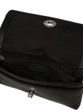 Pure Luxuries London Christabel black leather cross-body bag, UK version