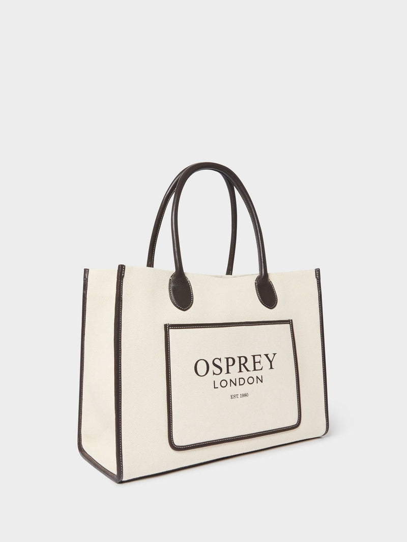 Osprey London Great Gaddesden canvas tote bag, imported from the UK