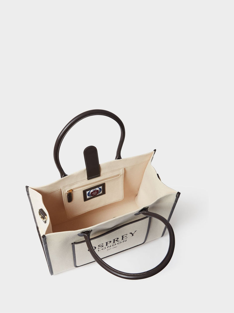 Osprey London Great Gaddesden canvas tote bag, imported from the UK