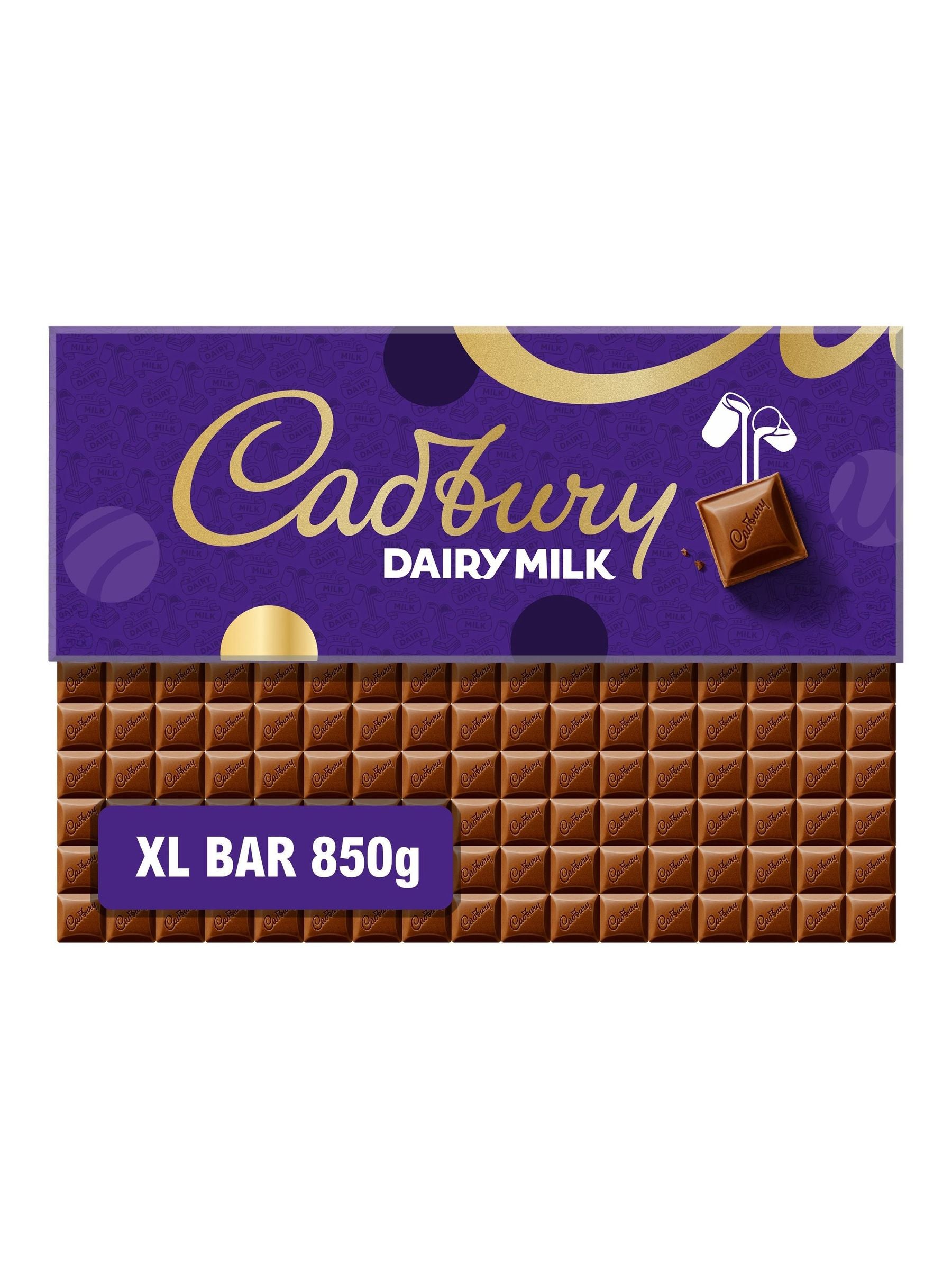 Cadbury Dairy Milk chocolate bar gift 850g, UK version