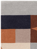 Asiatic Rugs Matrix Klotski terracotta wool rug, UK version