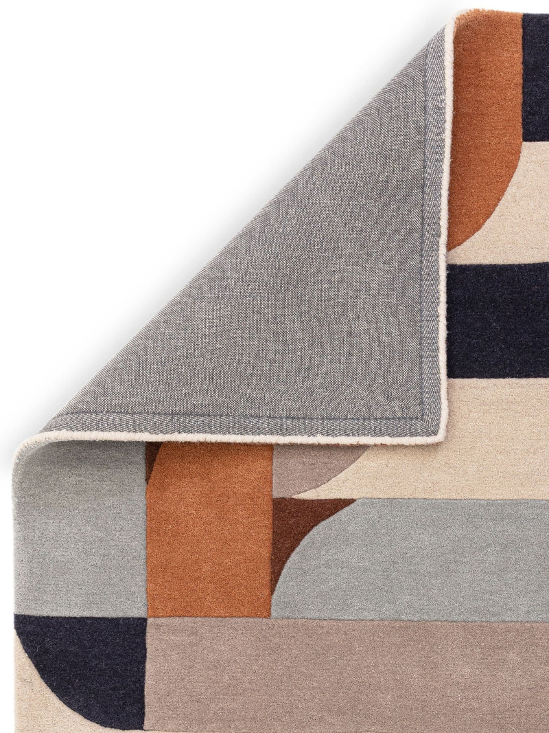 Asiatic Rugs Matrix Klotski terracotta wool rug, UK version