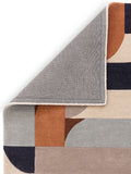 Asiatic Rugs Matrix Klotski terracotta wool rug, UK version