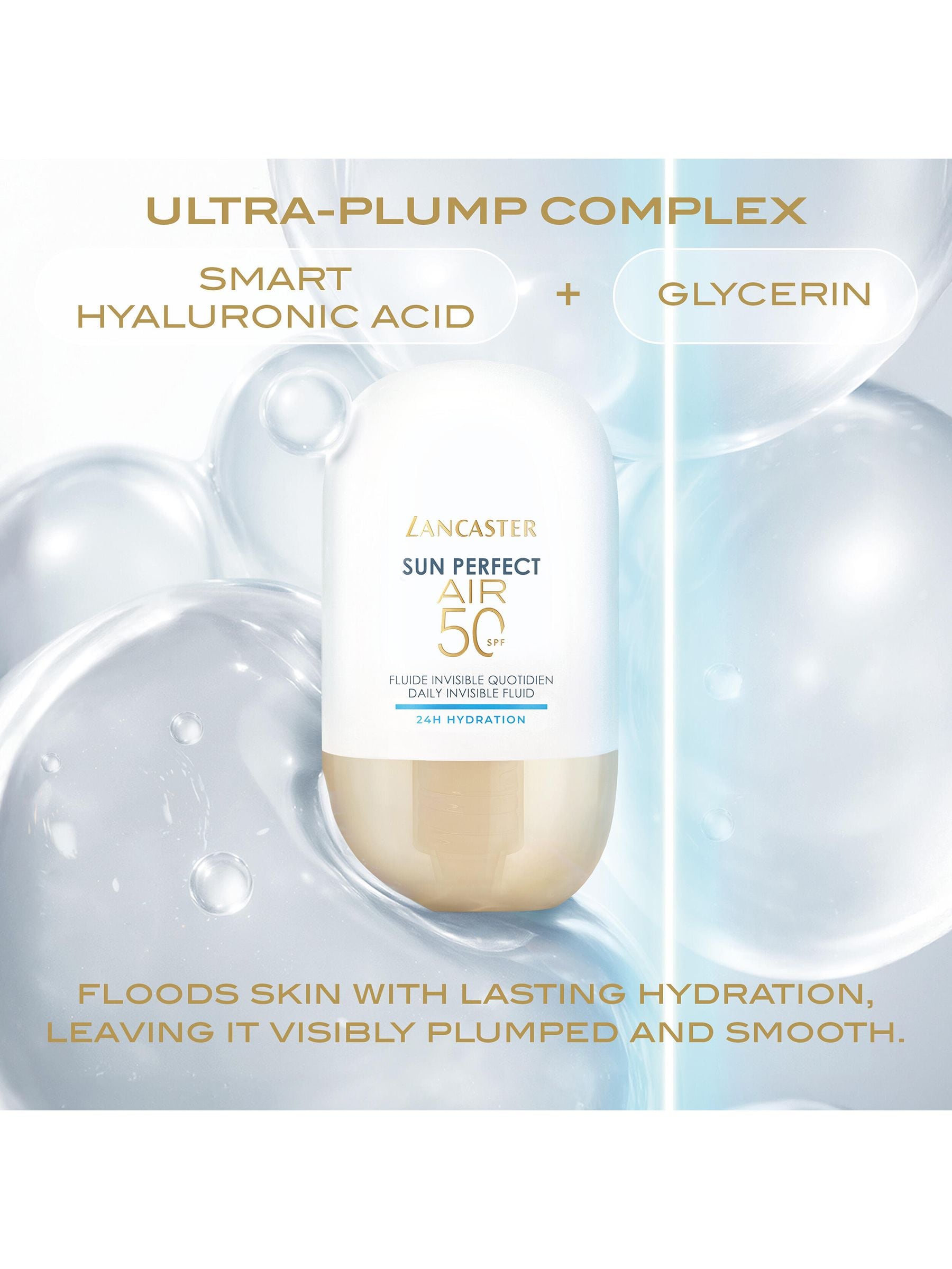 Lancaster Invisible Fluid SPF50 40ml, imported from the UK