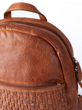 Lakeland Leather Storrs woven backpack brown (British brand)
