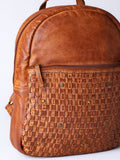 Lakeland Leather Storrs woven backpack brown (British brand)