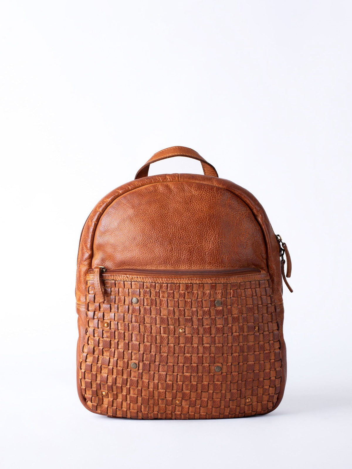 Lakeland Leather Storrs woven backpack brown (British brand)