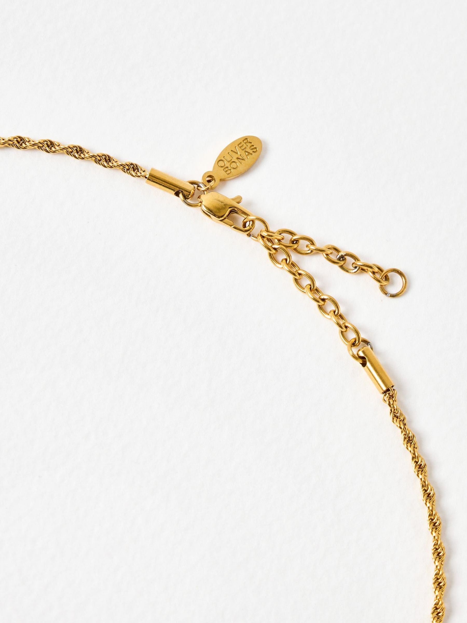 Oliver Bonas gold tone Cora necklace (British brand)