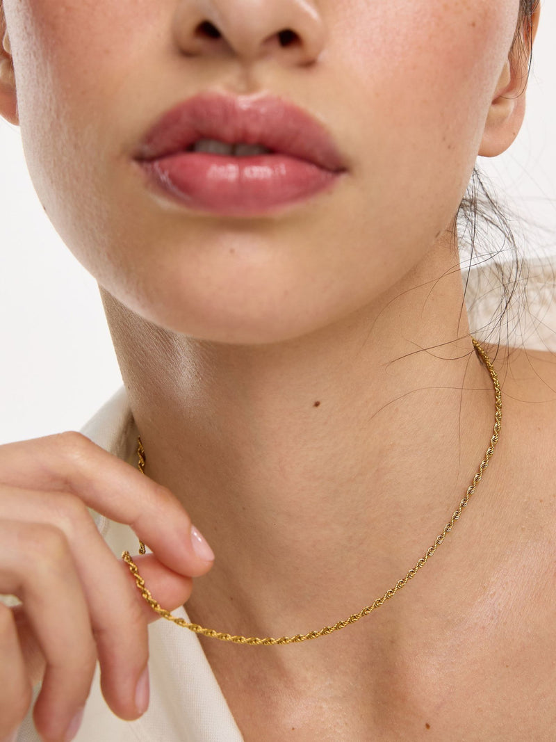 Oliver Bonas gold tone Cora necklace (British brand)