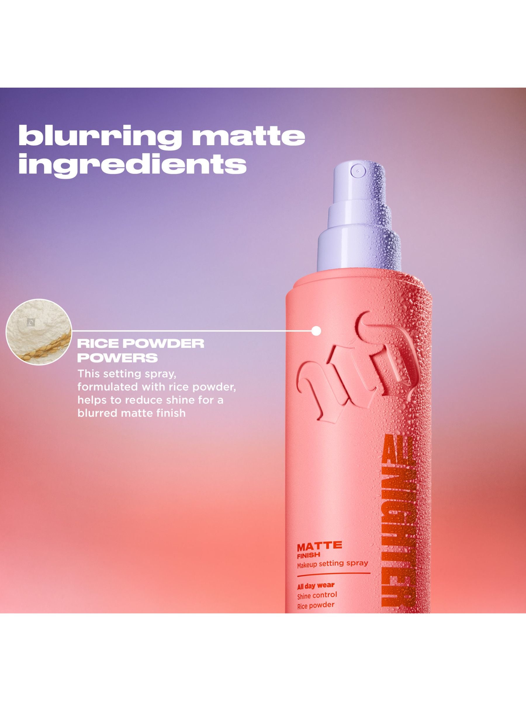 Urban Decay setting spray matte travel size 30ml, UK version