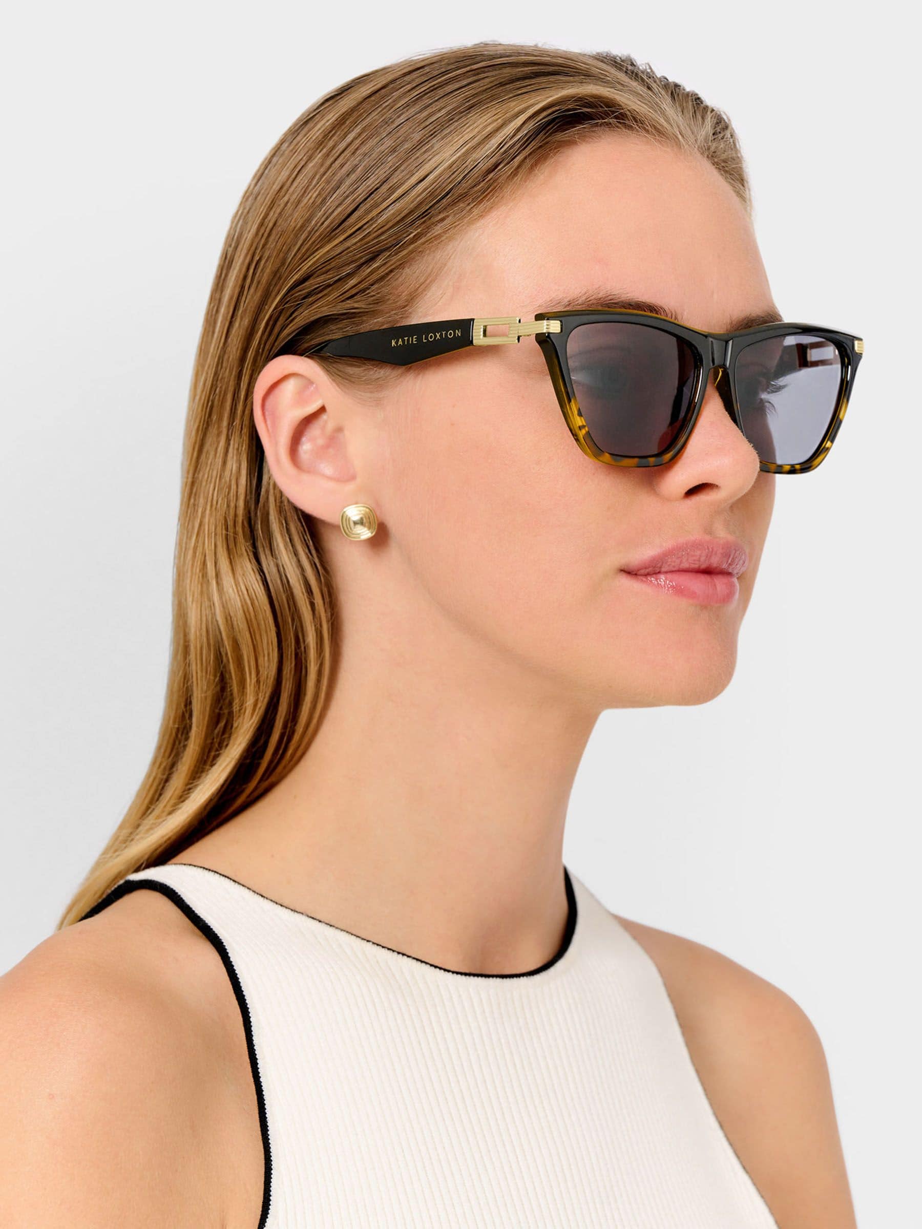 Katie Loxton black tortoise shell gradient Marbella sunglasses - British product