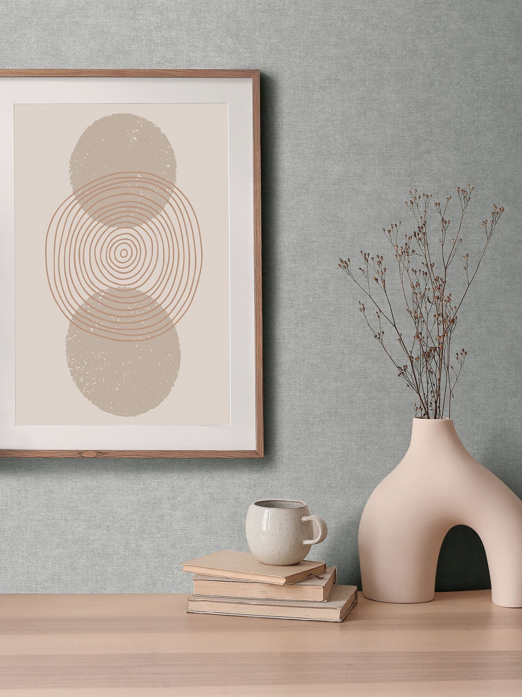 Galerie Wallcoverings Beige Horizon Plain Texture A4 Wallpaper Sample