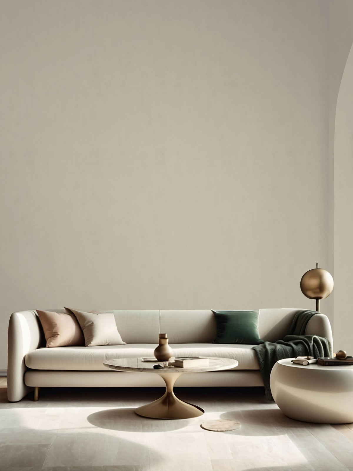 Galerie beige Terra plain texture clay wallpaper sample A4 (British brand)