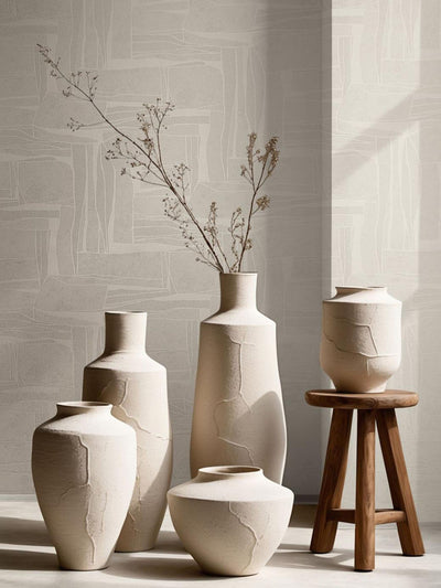 Next Galerie Wallcoverings Beige Terra Stone Clay A4 Wallpaper Sample- Buy online at McGrocer