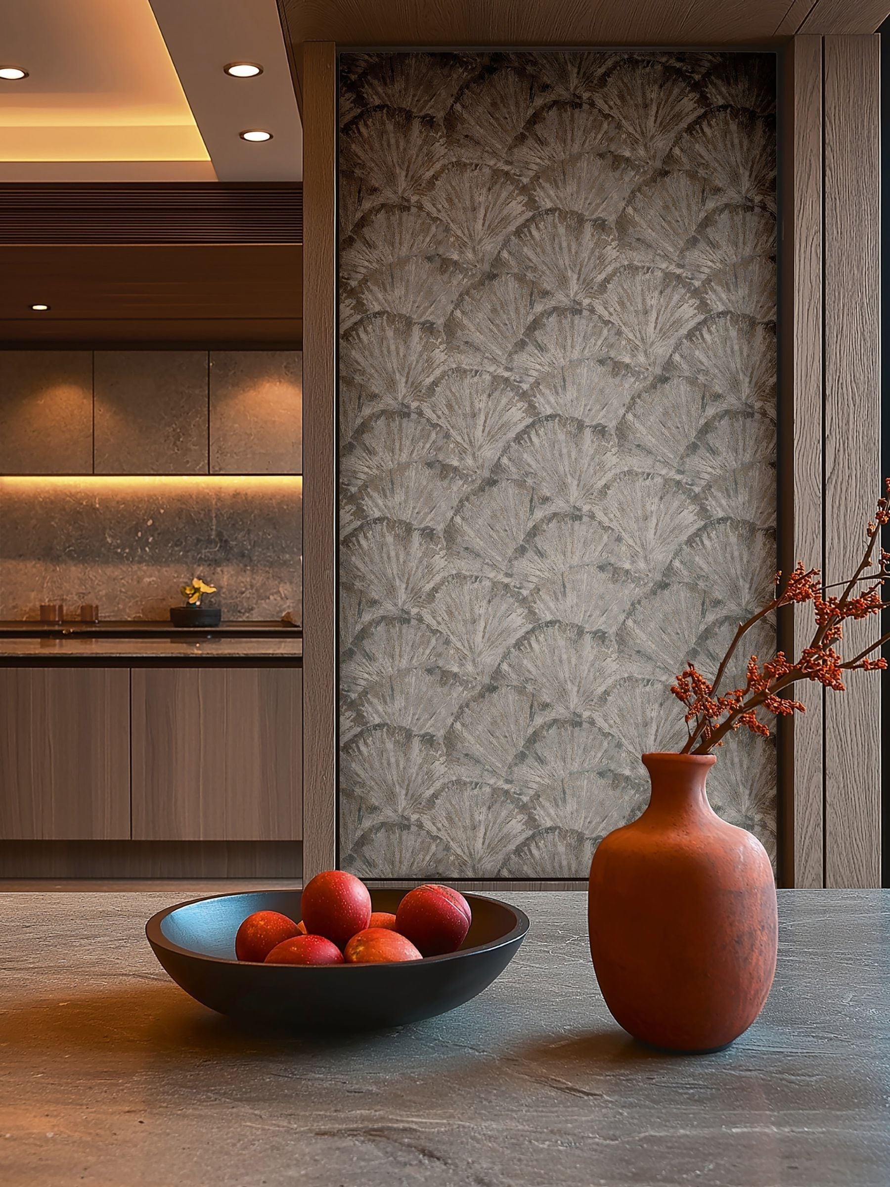 Galerie Wallcoverings Blue Horizon Abstract A4 Wallpaper Sample