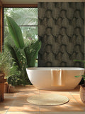 Galerie Wallcoverings Brown Horizon Tree Leaf wallpaper 10.05m - British product