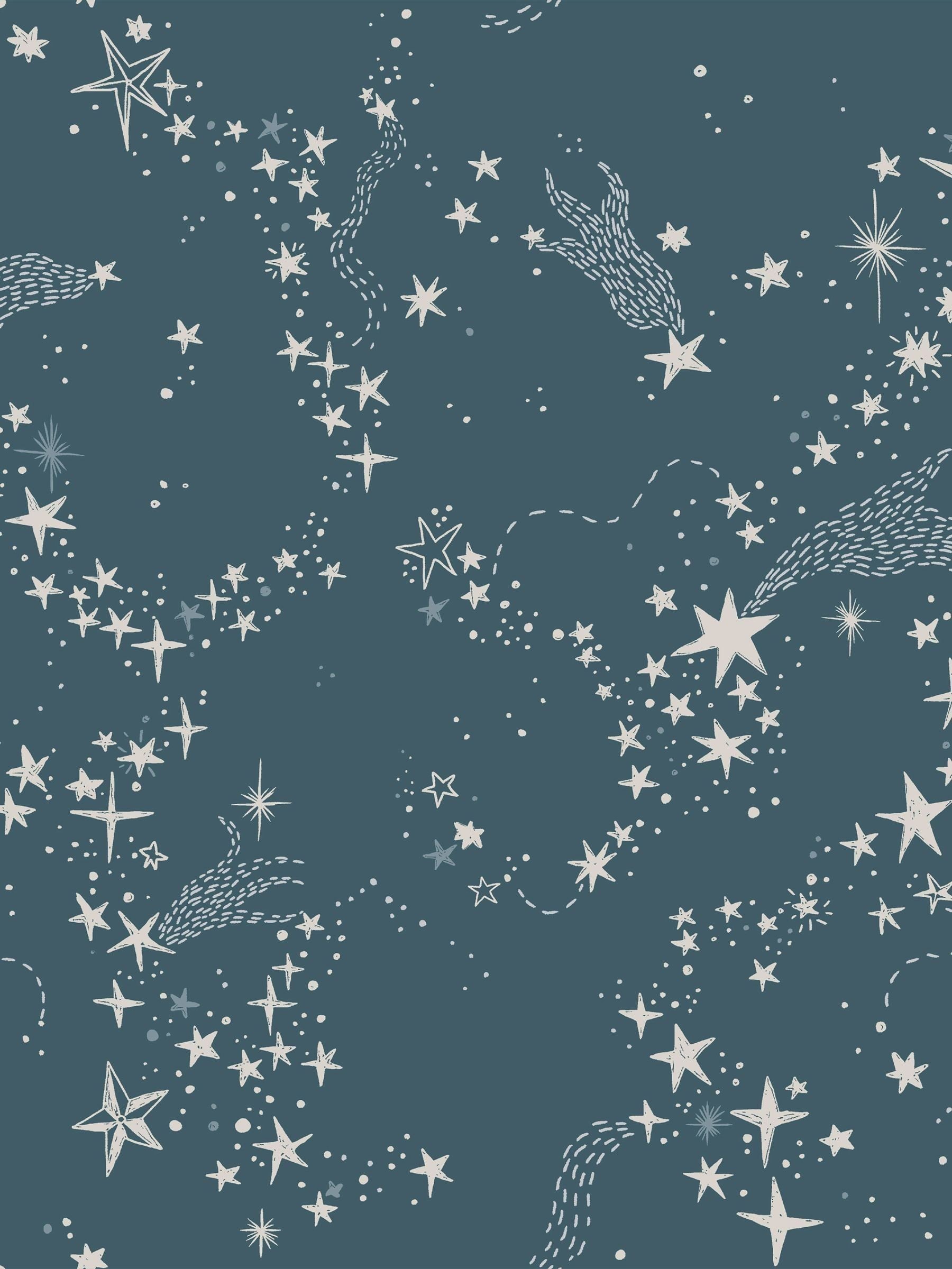 Galerie Blue Resan Star wallpaper 10.05m - British product