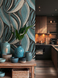 Galerie Wallcoverings Blue Horizon Tree Leaf 10.05M Wallpaper