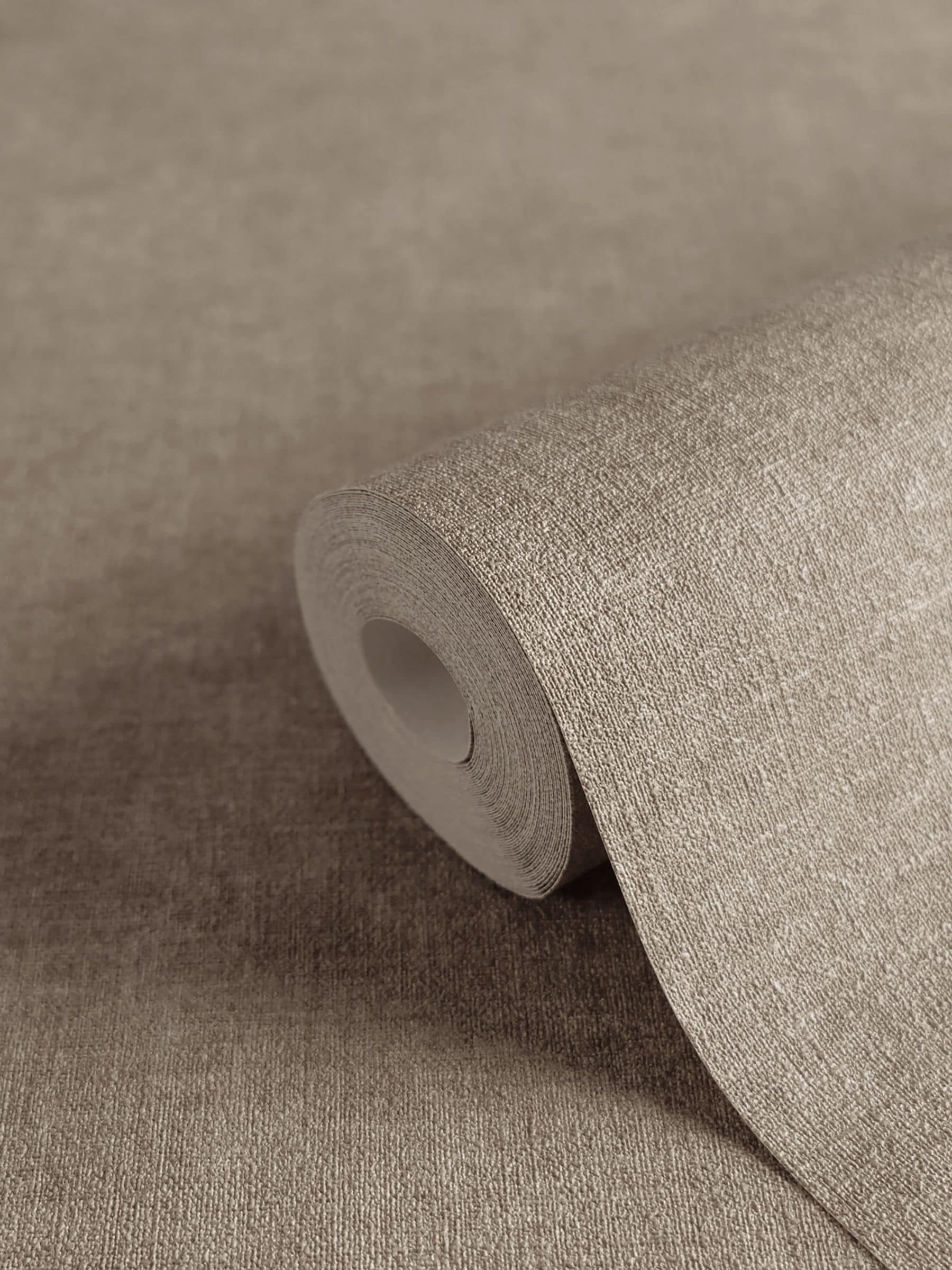 Galerie Brown Horizon plain texture wallpaper 10.05m, UK version