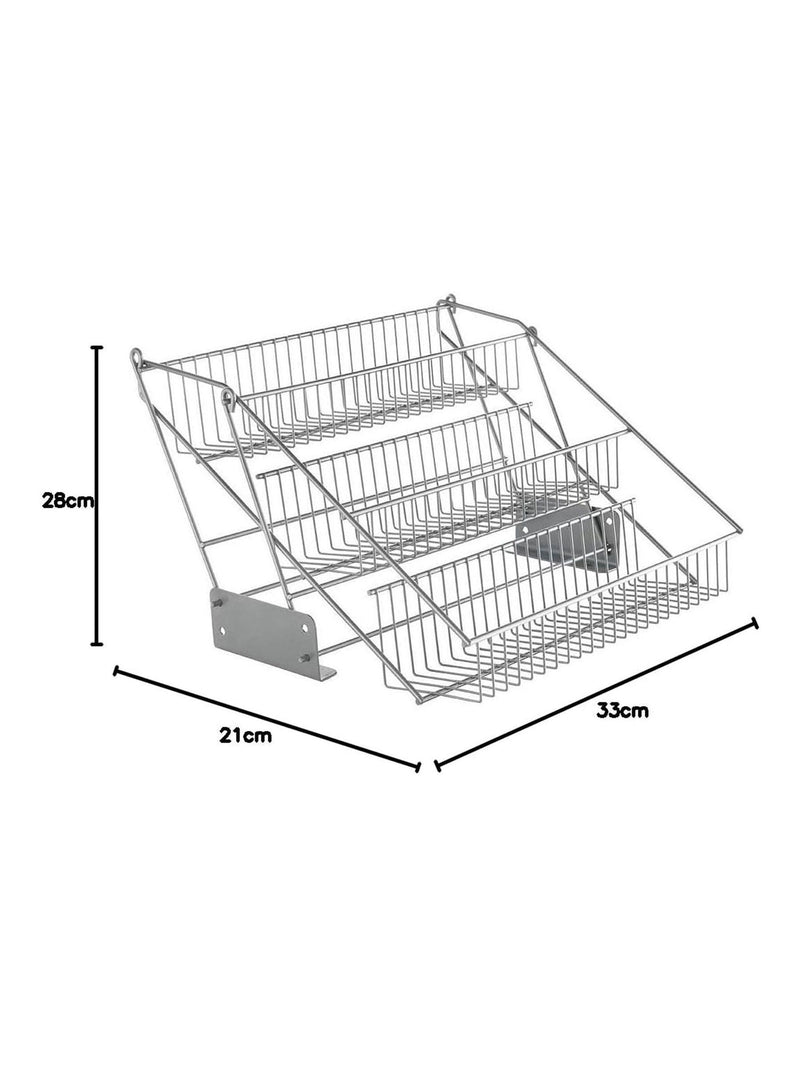 Metaltex silver Up & Down spice organiser - British product
