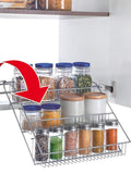 Metaltex silver Up & Down spice organiser - British product
